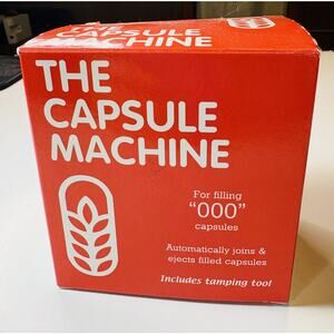 The Capsule Machine “000” – Fills 18 Capsules – New in Box + Tamping Tool - vn